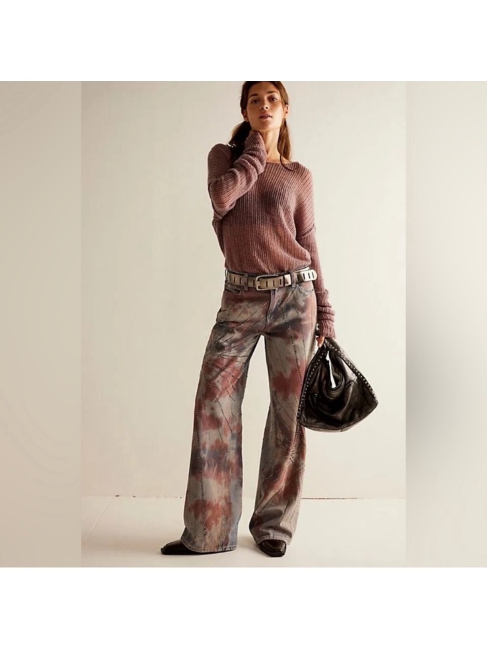 NWOT Free People Aurora Mid Rise Flare  size 27